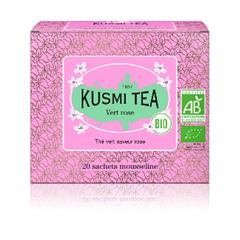 Kusmi Tea  Vert Rose Bio - Etui 20 sachets mousseline - 40gr  40gr