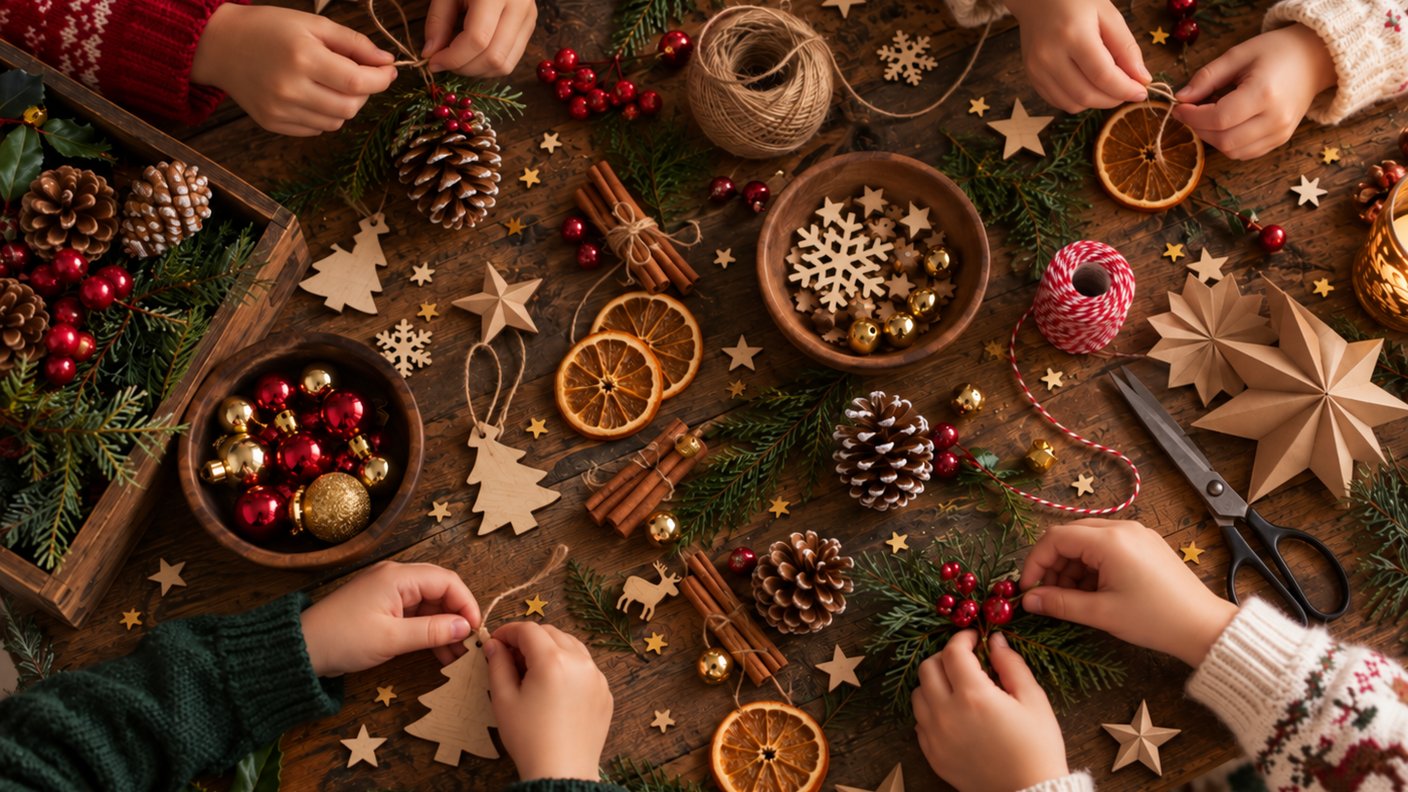 Atelier enfant de décoration d'une étoile