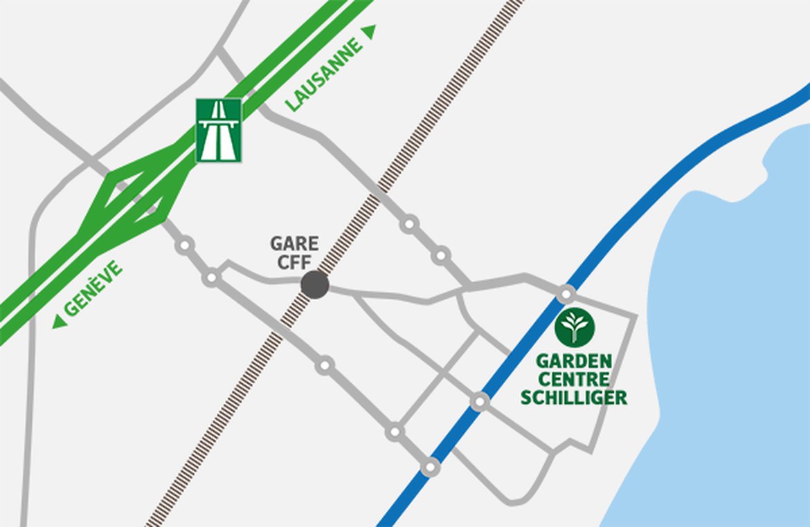 Plan d'accès à Schilliger Gland