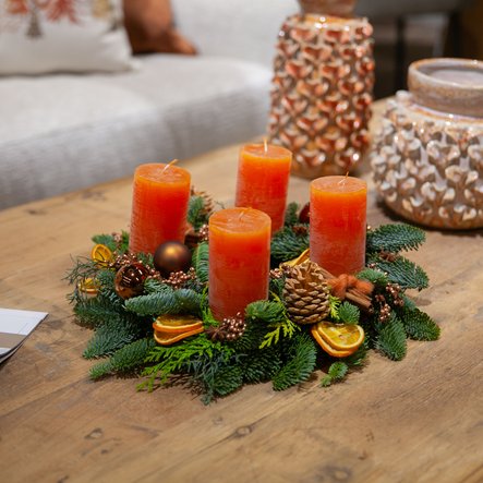 Couronne orange naturelle