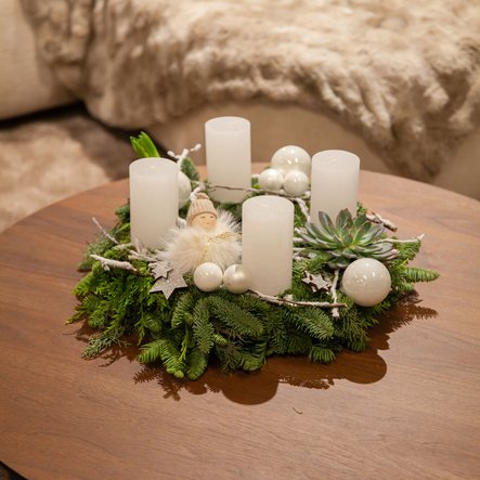 Couronne blanche végétale