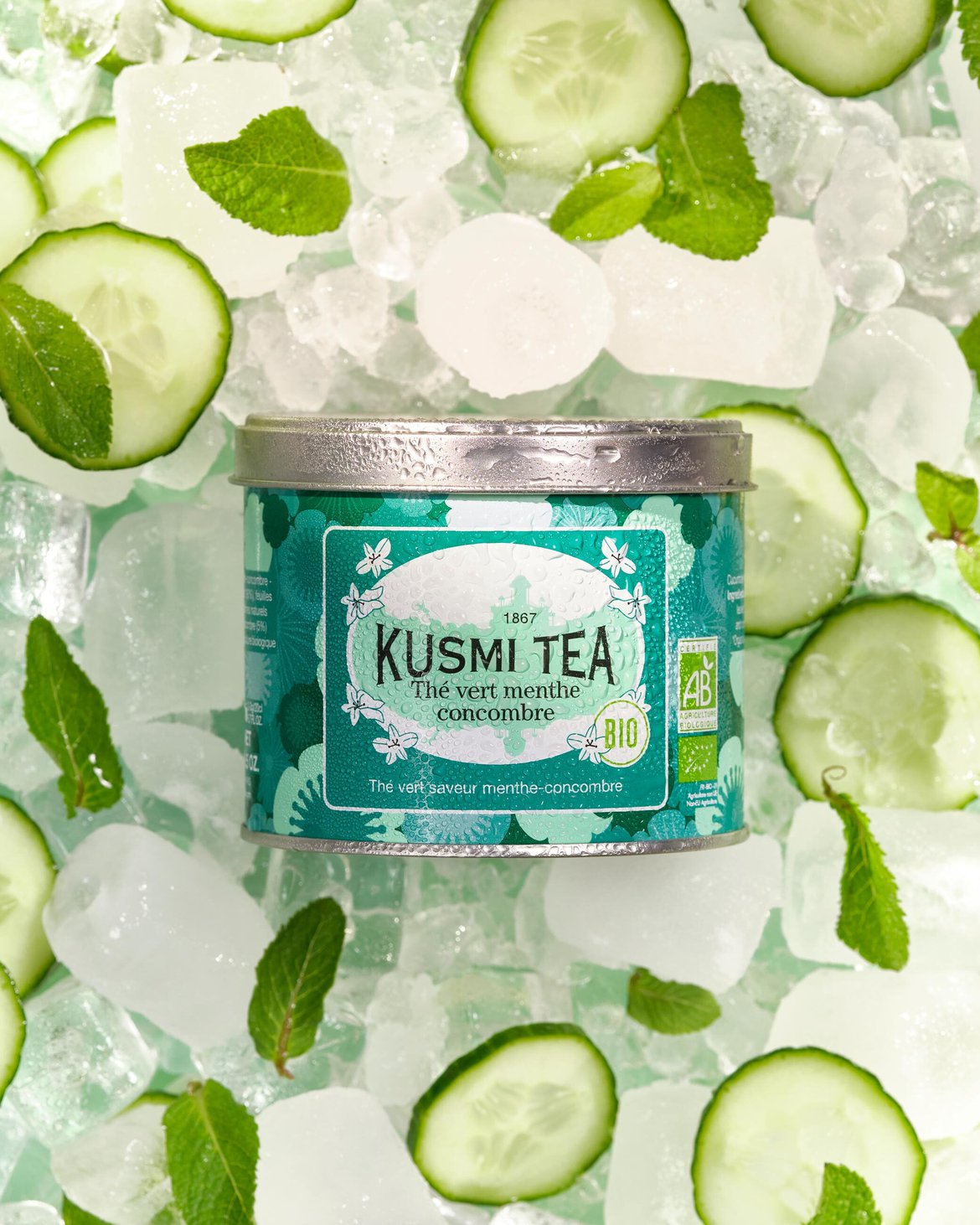 Kusmi Tea - thé vert glacé concombre menthe