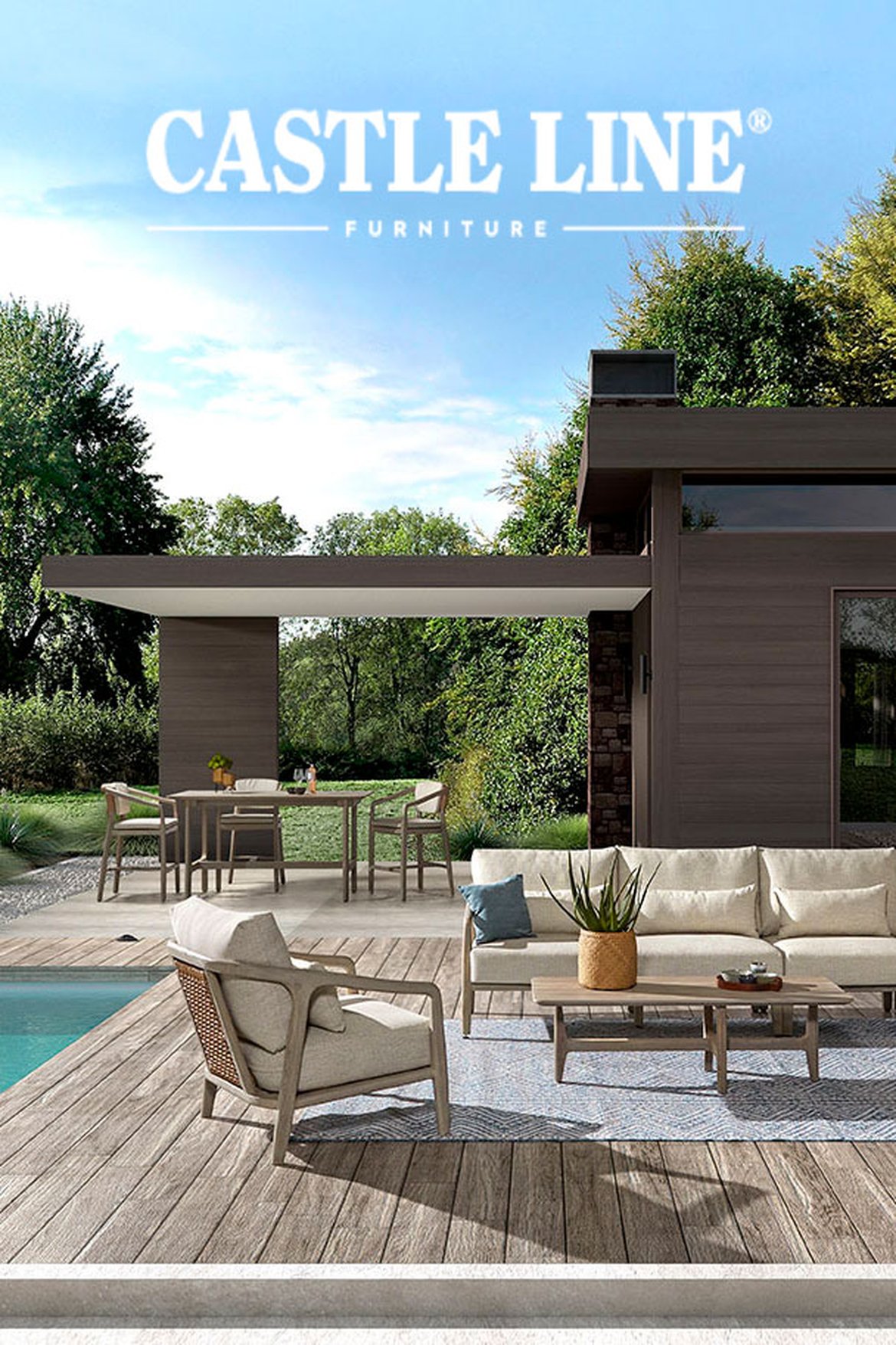 Castle Line - Des meubles de jardin élégants et confortable avec des matériaux de haute qualité comme le teck - Schilliger