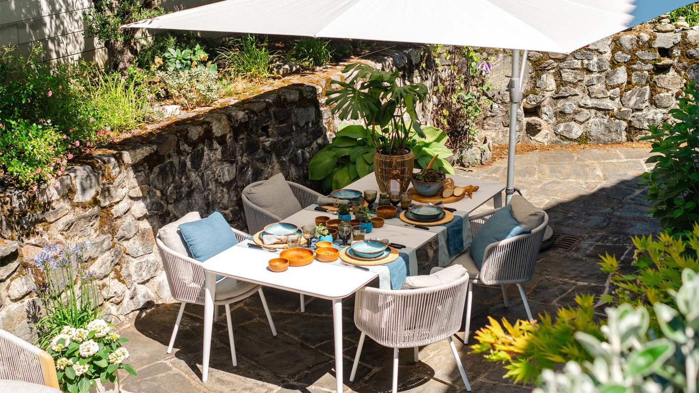 Terrasse ensoleillée