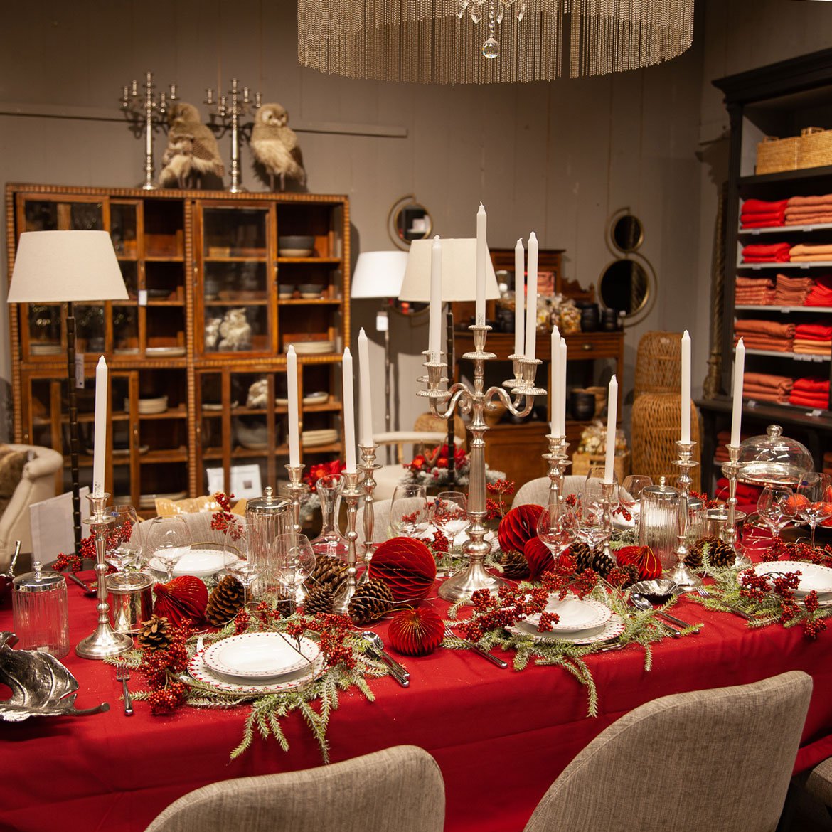 Boutique en ligne - Shop the look - Table de Noël traditionnelle