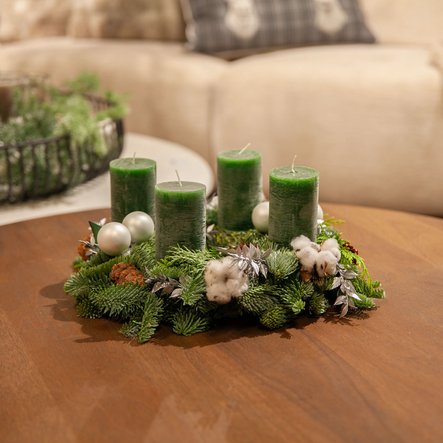 Couronne vert foncé naturelle