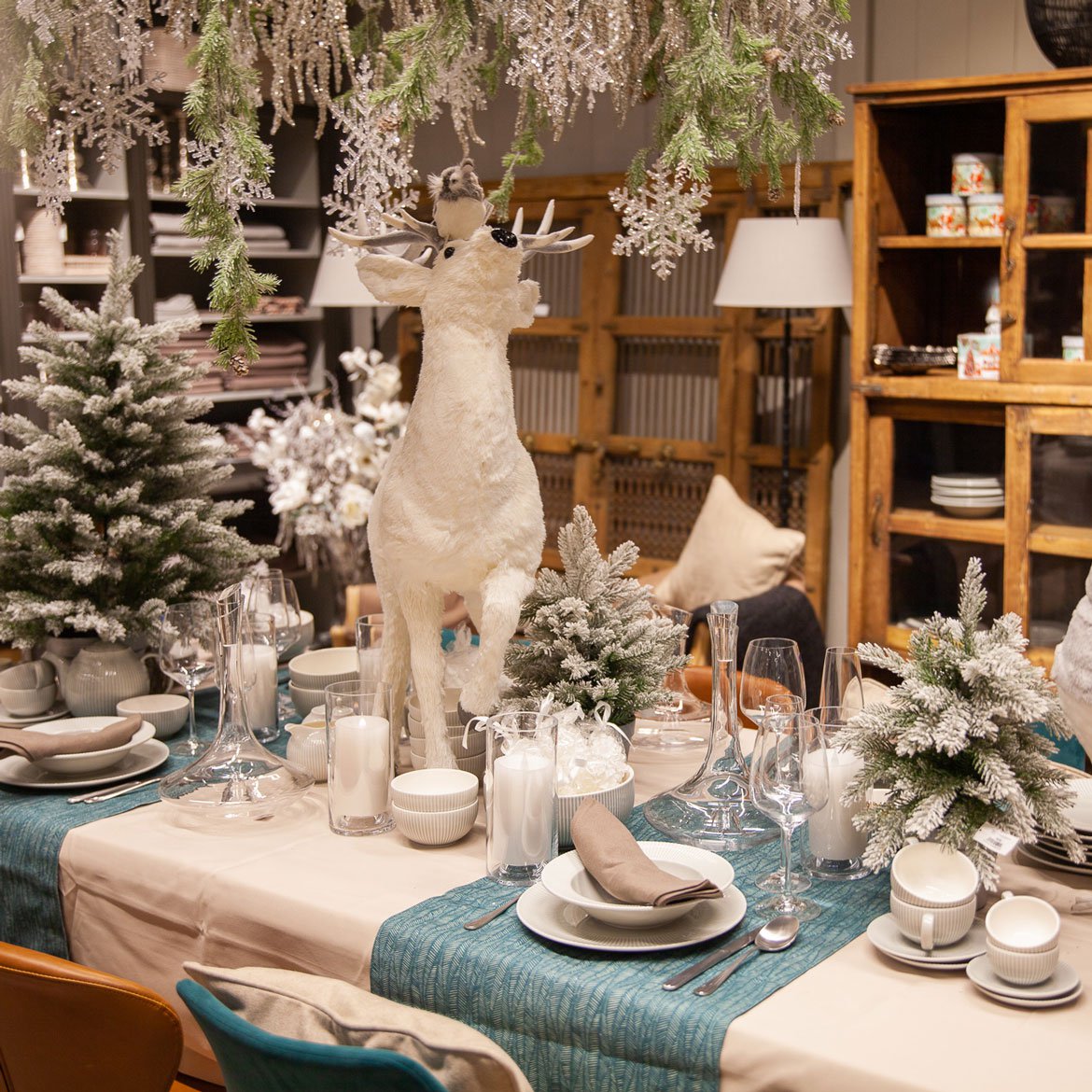Boutique en ligne - Shop the look - Table de Noël banquise