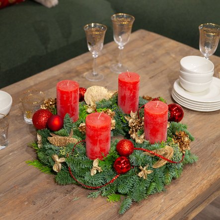 Couronne rouge traditionnelle