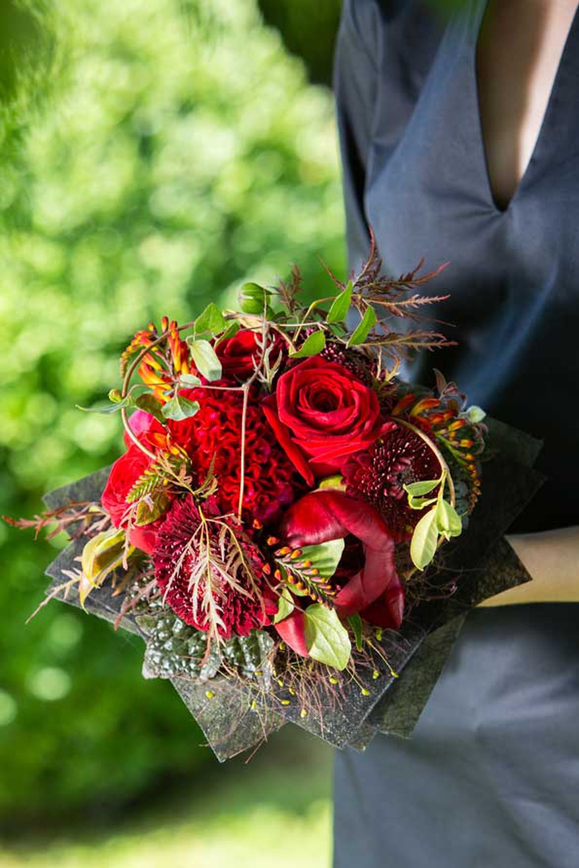 Bouquet de la mariée rouge