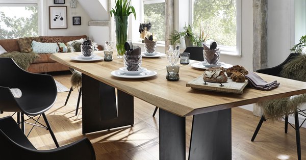 Une table de salle à manger en bois adaptée à votre décor - Blog BUT