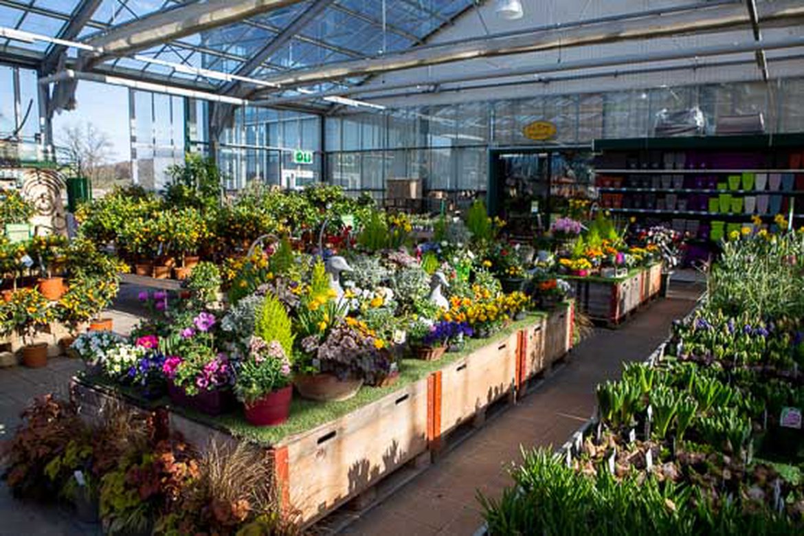 Le marché aux fleurs du magasin Schilliger Garden Centre à Matran Fribourg Suisse
