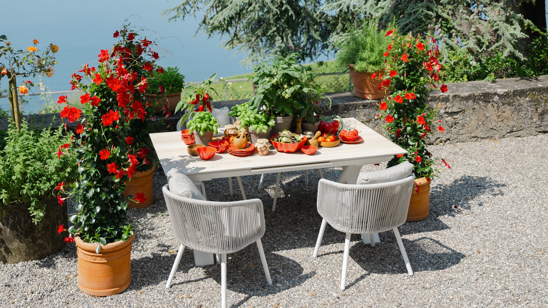 Tables et chaises de jardin