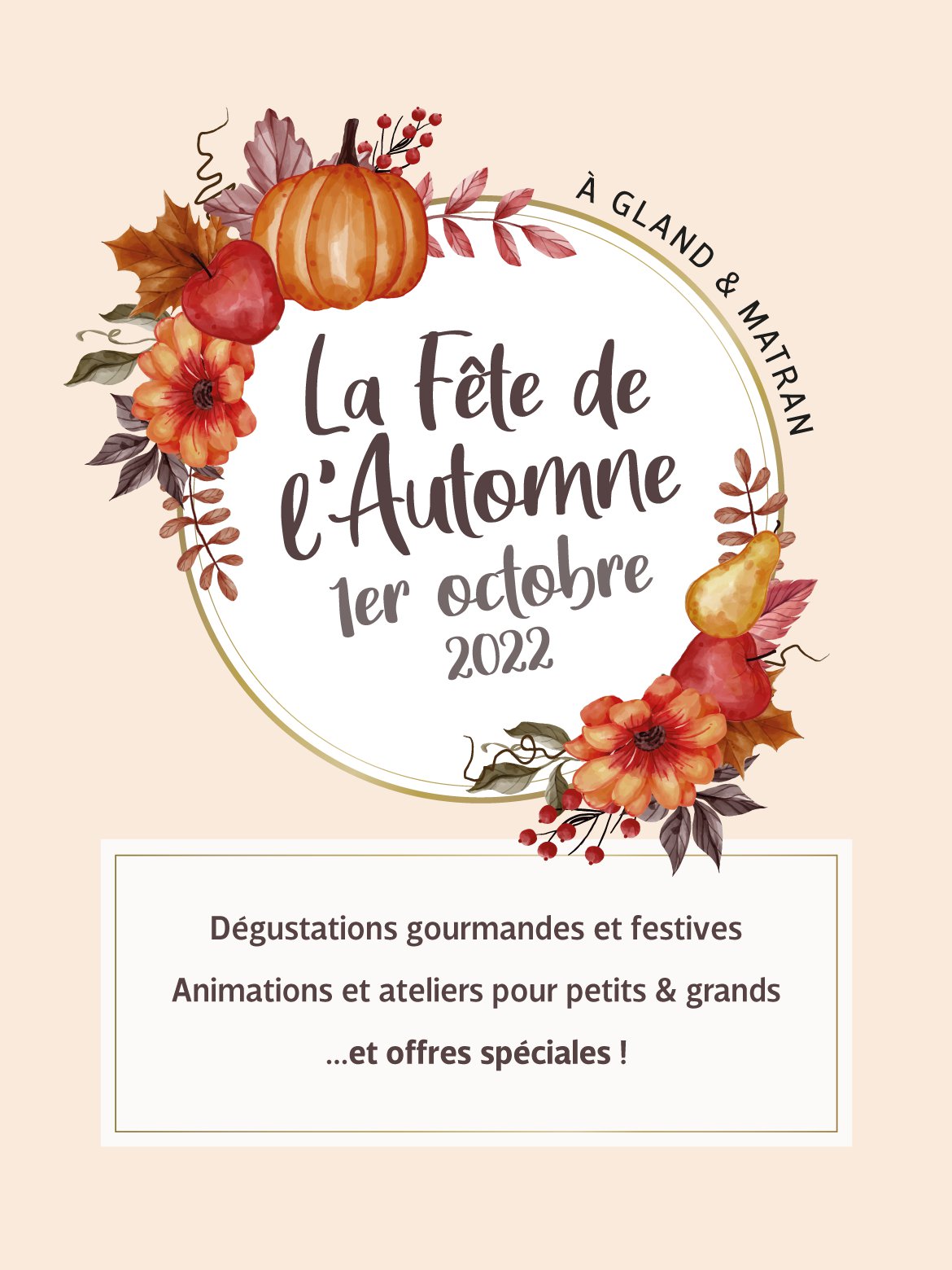 Fête de l'automne - 1er octobre à Gland et Matran - Schilliger