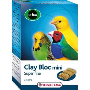  Clay Bloc Mini - Lehmstein für Kanarien,  3x180g
