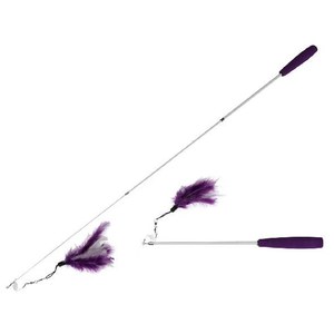   Plumeau téléscopique violet-blanc 35-39cm  35-39cm