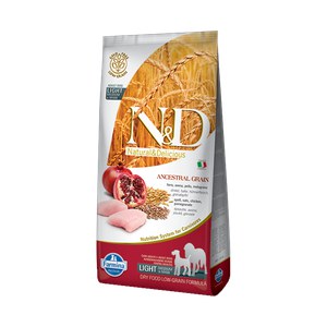 N&D  N&D ANCESTRAL GRAIN Medium/Maxi Agneau & Myrtille 12kg  