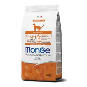 Monge  Monge Cat Monopro. Sterilised Duck 1,5kg  