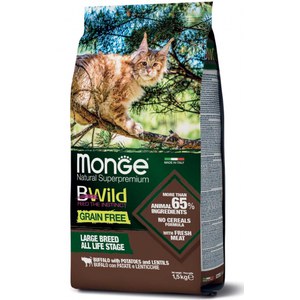 Monge  Monge Cat BWild GF LARGE Buffalo 1,5kg  