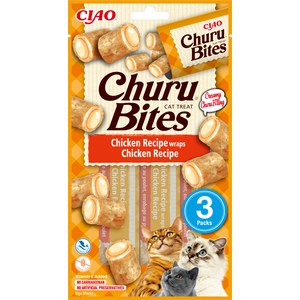   Churu® Bites Poulet enrobé au Poulet 3 Sticks de 10g  