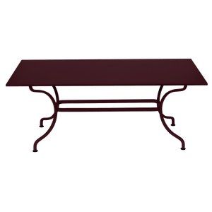 Fermob Romane Table Romane rectangulaire sans allonges Rouge lie de vin L 180 x l 100 x H75cm