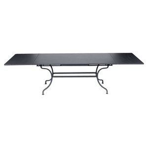 Fermob Romane Table Romane rectangulaire à allonges Noir de carbone L 300 x l 100 x H75cm
