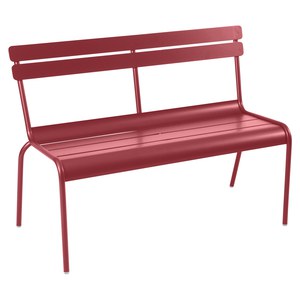 Fermob Luxembourg Banc Luxembourg Rouge groseille L 118 x l 56 x H86cm