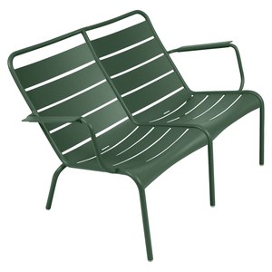 Fermob Luxembourg Fauteuil bas Duo Luxembourg Vert sapin L 119 x l 86 x H72cm