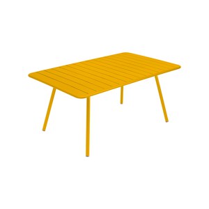 Fermob Luxembourg Table Luxembourg rectangulaire Jaune miel L 165 x l 100 x H74cm
