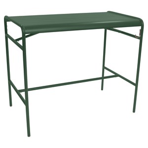 Fermob Luxembourg Table Luxembourg haute rectangulaire Vert sapin L 126 x l 73 x H104cm