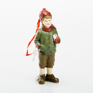 Schilliger Sélection  Enfant avec pommes/cadeau debout à suspendre  16cm