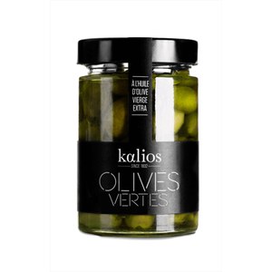 Kalios  Olives vertes Chalkidiki à l'huile d'olive vierge extra, 310gr  310gr