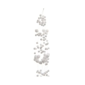 Schilliger Sélection  Guirlande de boules de neiges Blanc 135cm