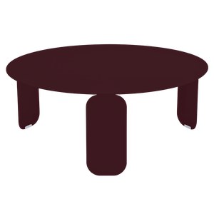 Fermob Bebop Table basse Bebop (Grande) Rouge lie de vin L 80 x l 80 x H32.5cm Diam : 80