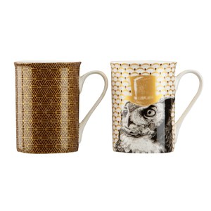 Schilliger Design  Coffret 2 mugs Collectors Chouette  350ml
