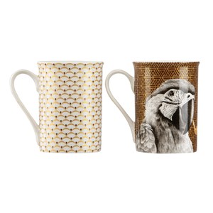 Schilliger Design  Coffret 2 mugs Collectors Perroquet  350ml