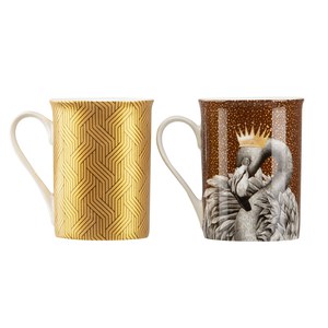 Schilliger Design  Coffret 2 mugs Collectors Flamant rose  350ml