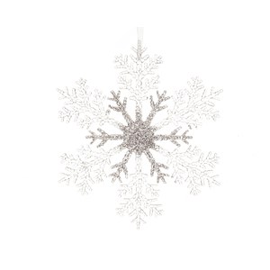 40 Décorations Flocons De Neige Argentés à Suspendre - Pour Arbre De Noël Et Décoration Hiver