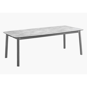 Lafuma Mobilier Ancone Table Ancone HPL (Struc:Noir) Noir 220x108x76cm