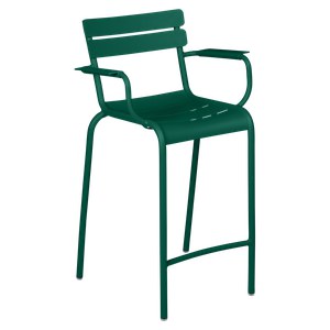 Fermob Luxembourg Fauteuil Haut empilable Luxembourg Vert sapin l 62.4 x H101cm