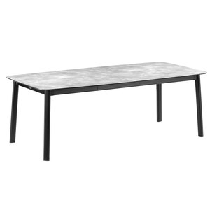Lafuma Mobilier Ancone Table Ancone extensible HPL (Struc:Noir) Noir 220x108x76cm