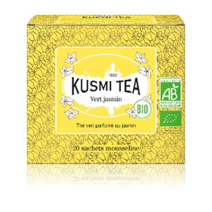 Kusmi Tea  Vert Jasmin Bio - Etui 20 sachets mousseline - 40gr  40gr