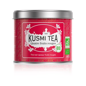 Kusmi Tea  4 Fruits Rouges Bio - Boîte métal 100gr  100gr