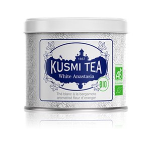 Kusmi Tea  White Anastasia Bio - Boîte métal 90g  90gr