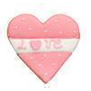 Biscuits, Carlota's Sablé Déco heart pink love 50gr | Schilliger