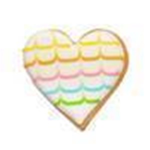 Biscuits, Carlota's Sablé Déco rainbow heart 40gr | Schilliger