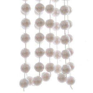 Schilliger Sélection  Guirlande de perles blanche Blanc 2x270cm