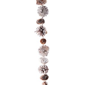 Schilliger Design  Guirlande de Pomme de pin argentée  150cm