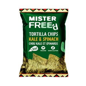 Mister Free'd  Tortilla Chips Chou Kale & Epinards BIO  135gr