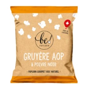Be! Popcorn  popcorn gruyère AOP & poivre noir _ format mini  22gr