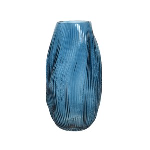 Schilliger Sélection  Vase Vague bleu Bleu de minuit 15x28.5cm